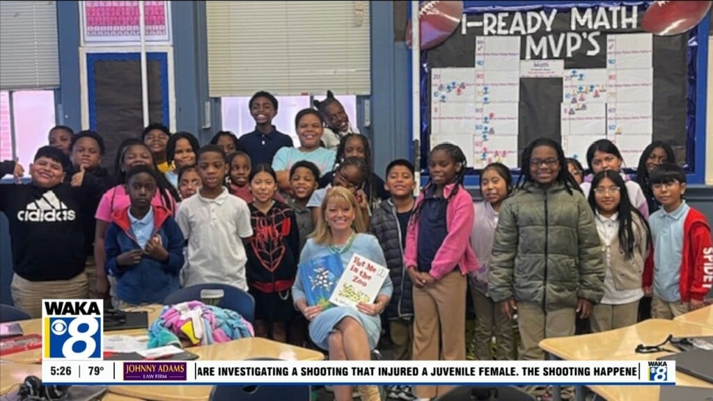 Action 8's Estee Morrison Reads Books To Highland Avenue Elementary Third Graders In Montgomery As Part Of Read Across America