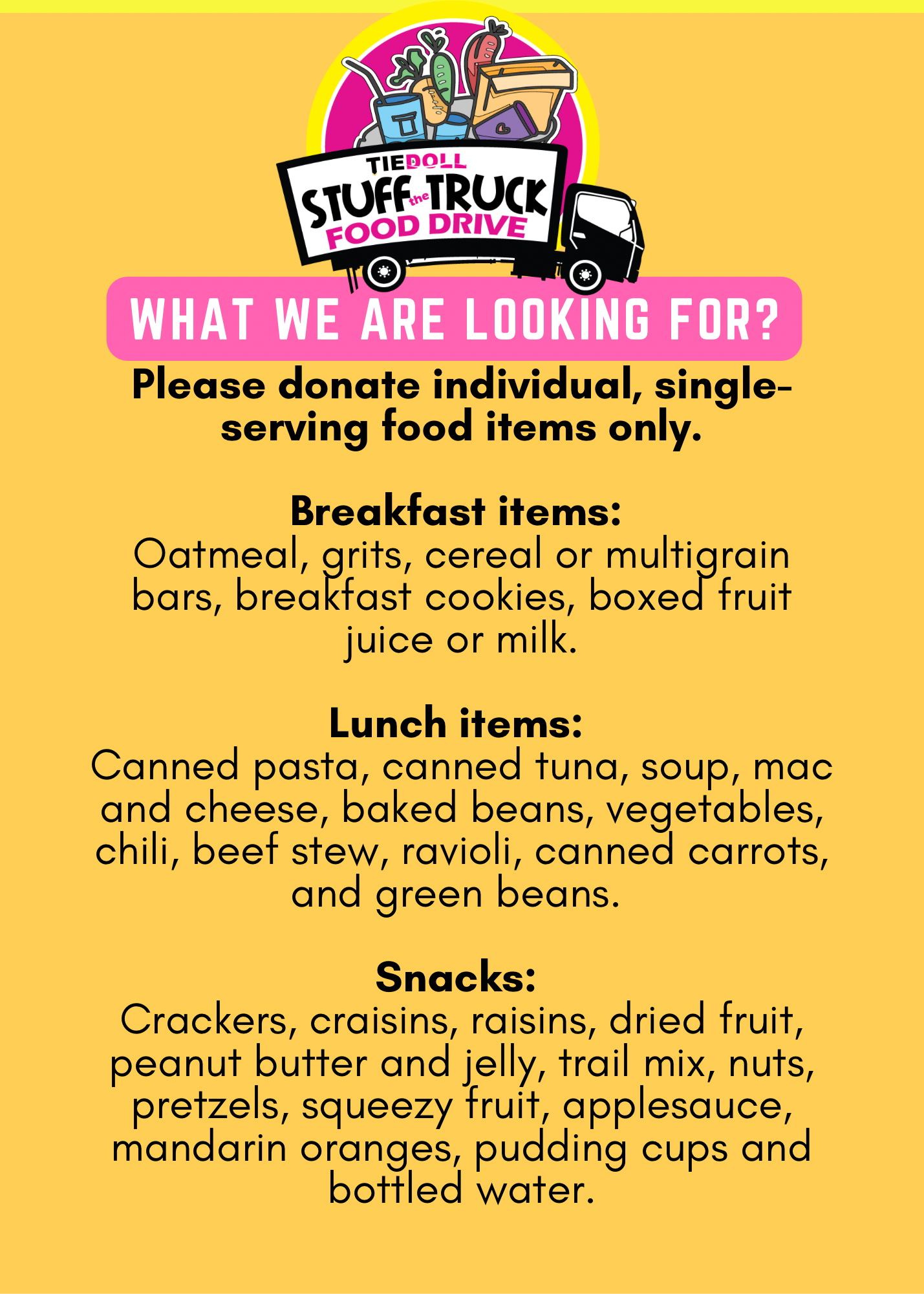 Stt 2026 Food List