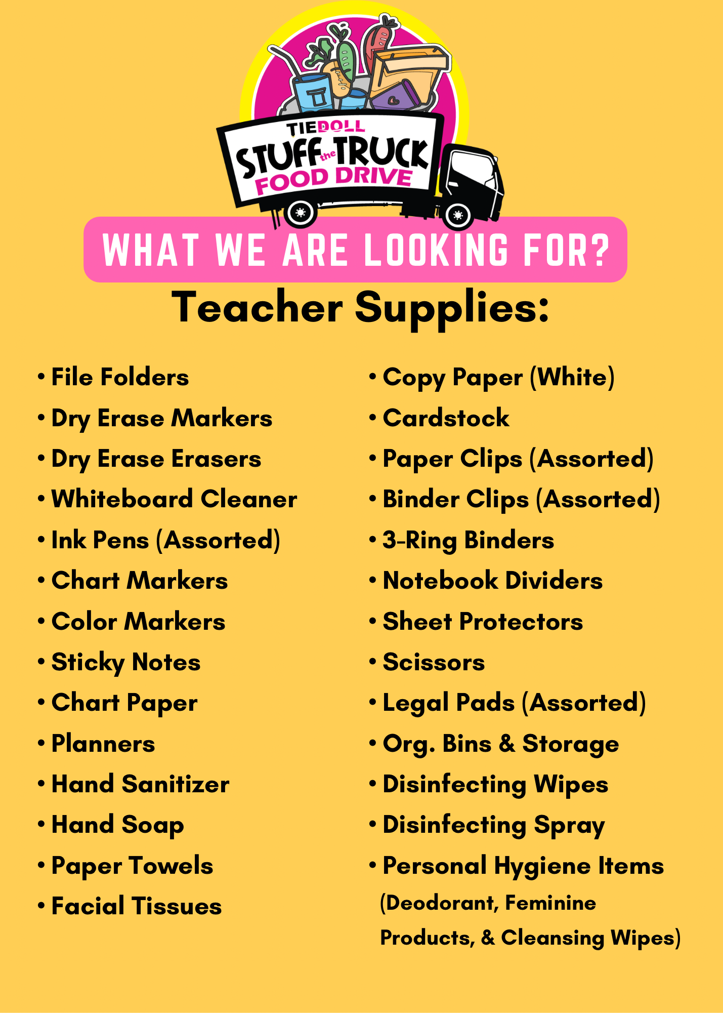 Stt 2026 Teacher Supply List