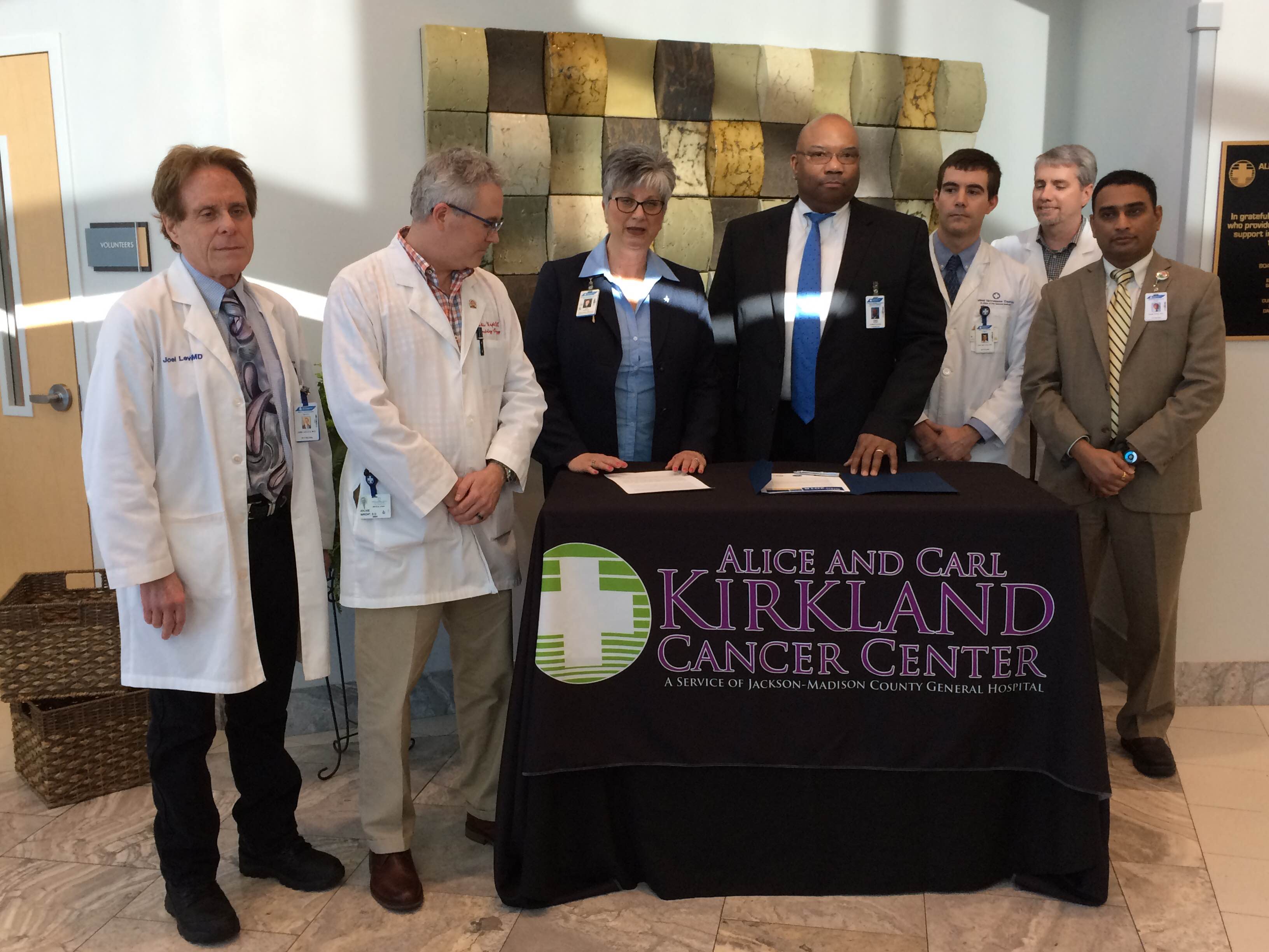 Kirkland Cancer Center kicks off Colorectal Cancer Month with "80 by 18" pledge signing WBBJ TV