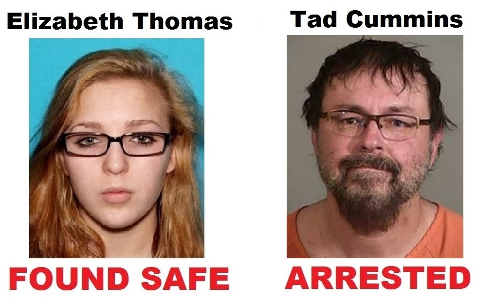 Breaking Amber Alert Subjects Elizabeth Thomas Tad Cummins Found In