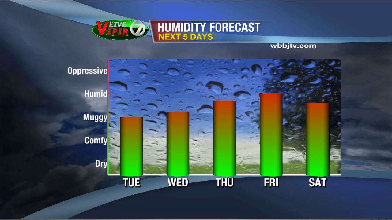 Gradually More Humid This Week WBBJ TV