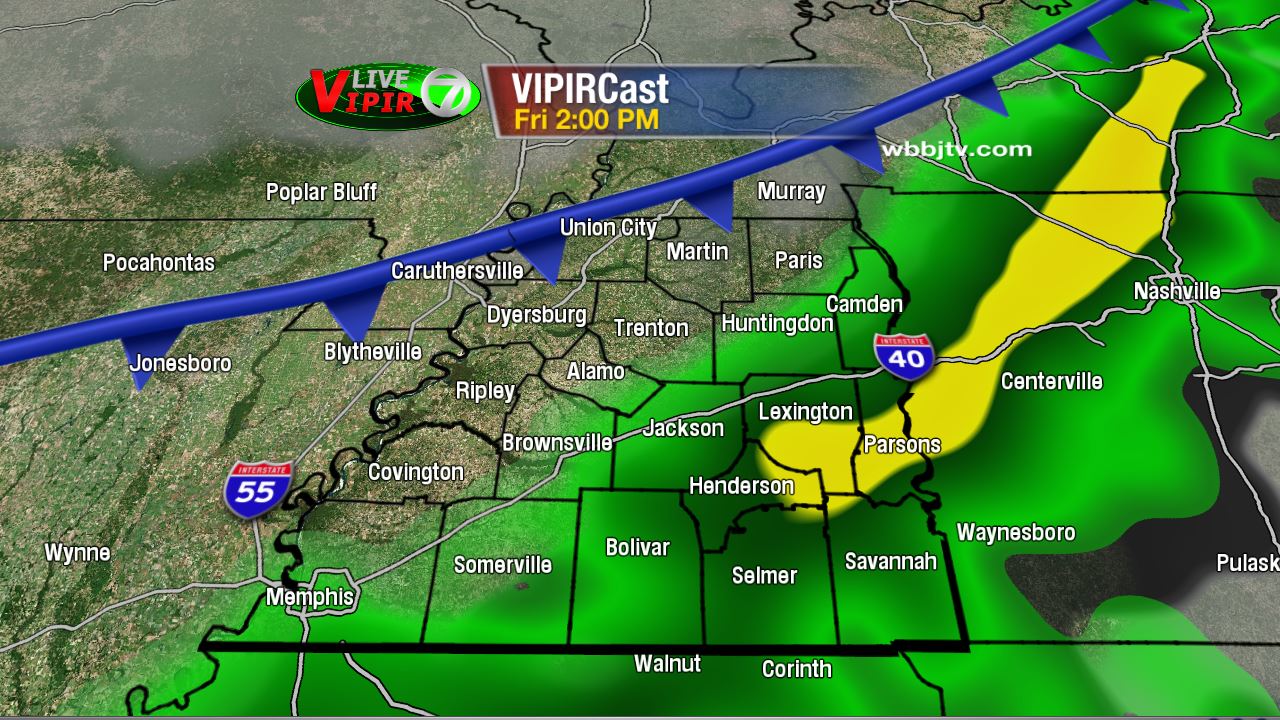 Cold Front Coming on Friday WBBJ TV