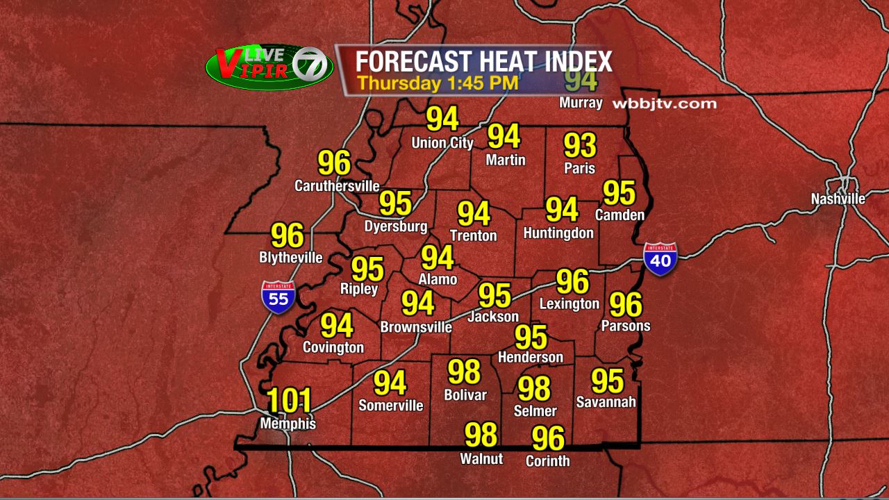 Hot And Humid This Afternoon, Slight Chance Of PM Storms - WBBJ TV