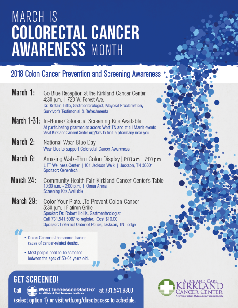 Information For Colorectal Cancer Awareness Month Wbbj Tv