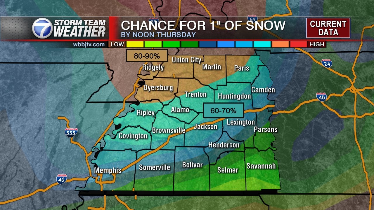 Winter Weather Advisory Issued for All of West Tennessee WBBJ TV