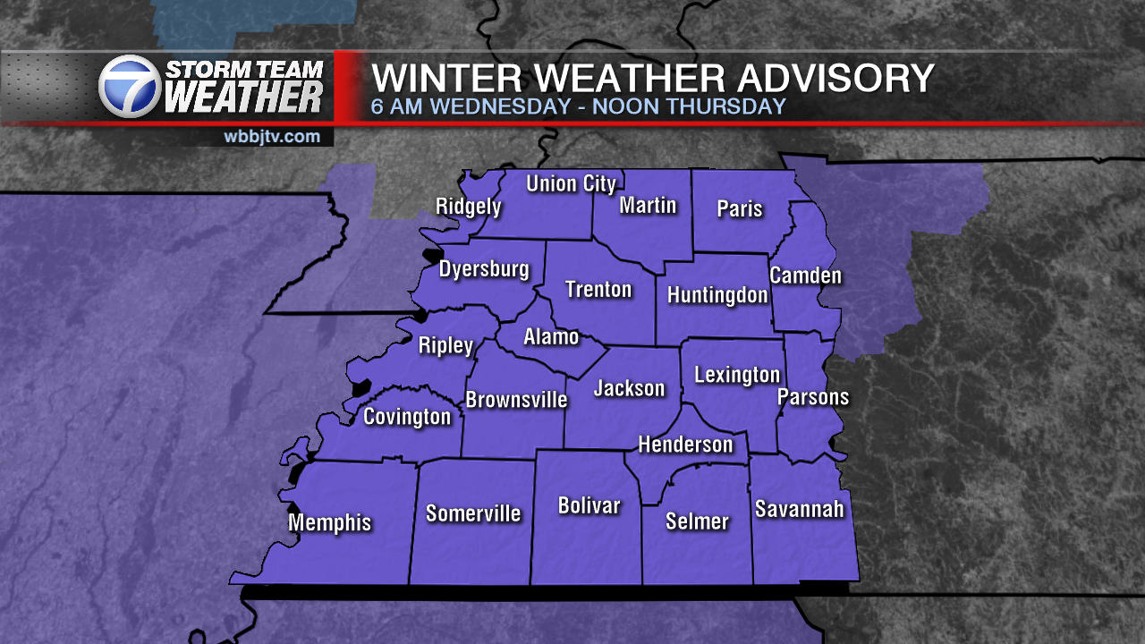 weather travel advisory tennessee