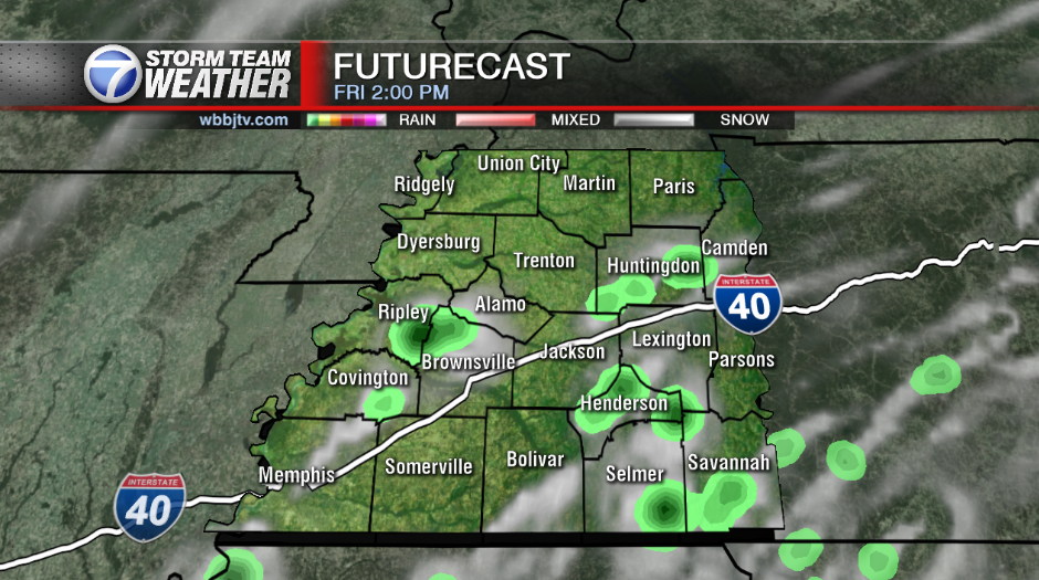 Isolated Thundershowers Possible This Afternoon WBBJ TV