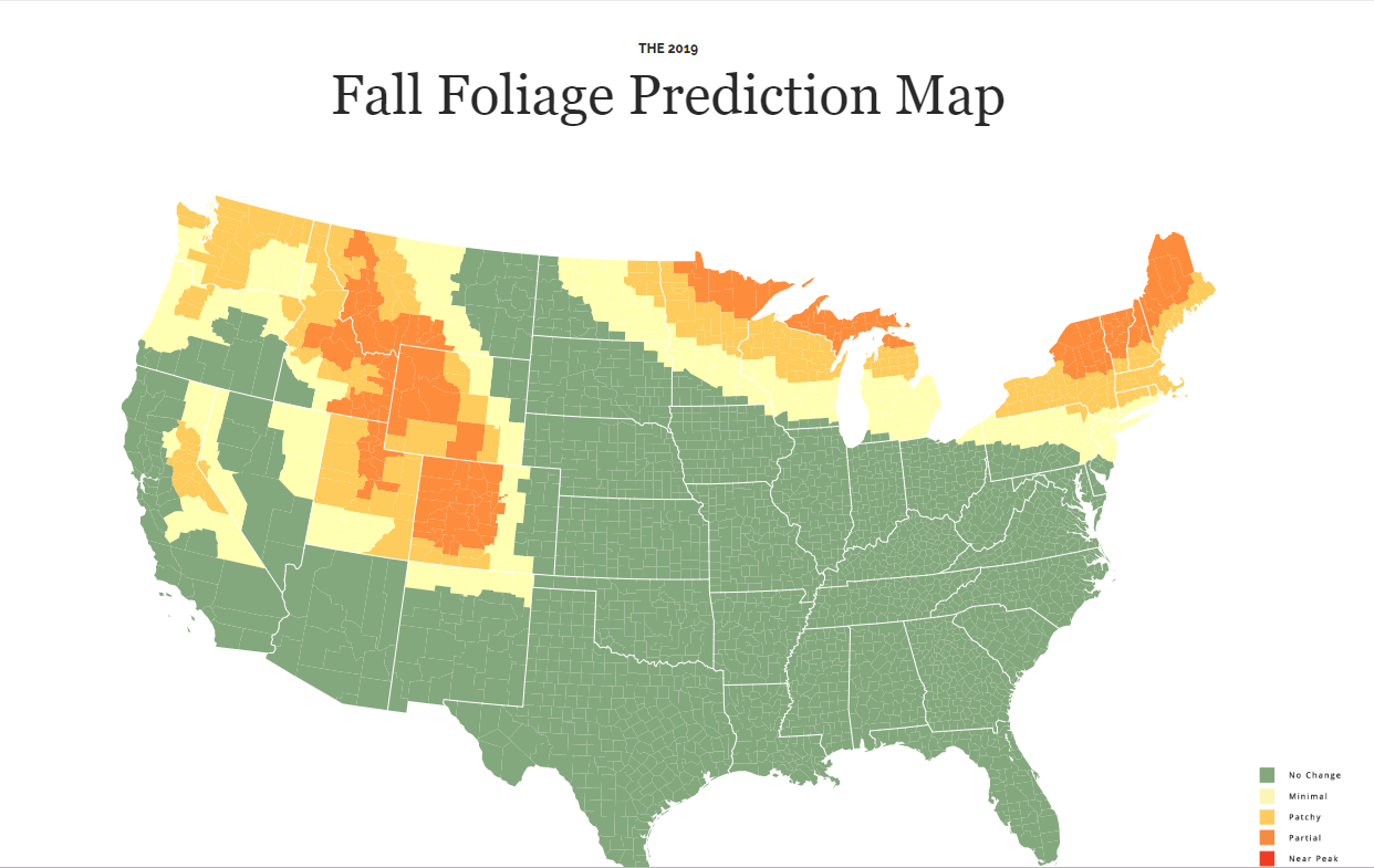 Smoky Mountains fall foliage map - WBBJ TV