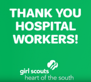Girl Scouts Thank Healthcare Workers