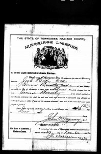 Marriage License Josh Hikes Great Great Grandfather Born A Slave