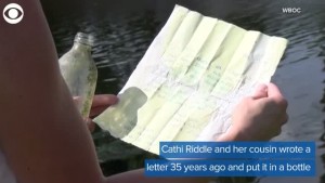 Message In A Bottle Returned After 35 Years