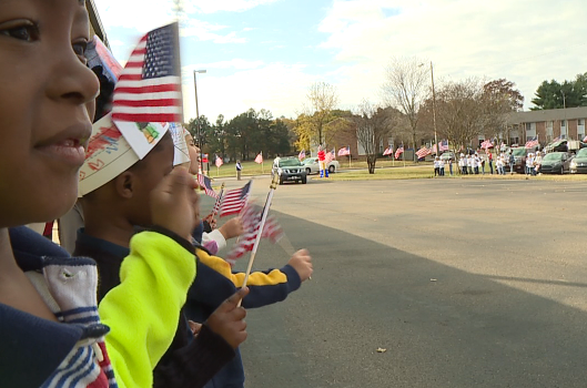 Bells Elementary Students Honor Veterans With Drive Thru Celebration