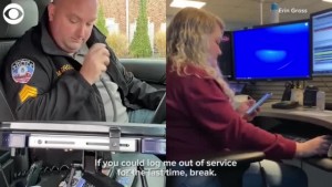 Daughter Helps With Police Officer Dad's Retirement