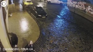 Teen Vs Icy Road In Ukraine