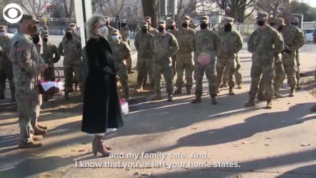 First Lady Thanks National Guard Troops