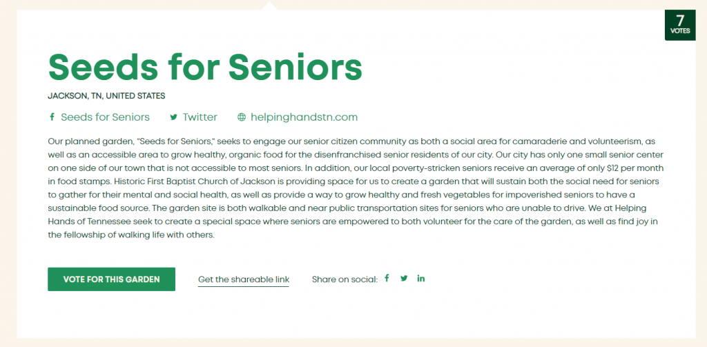 Seeds For Seniors
