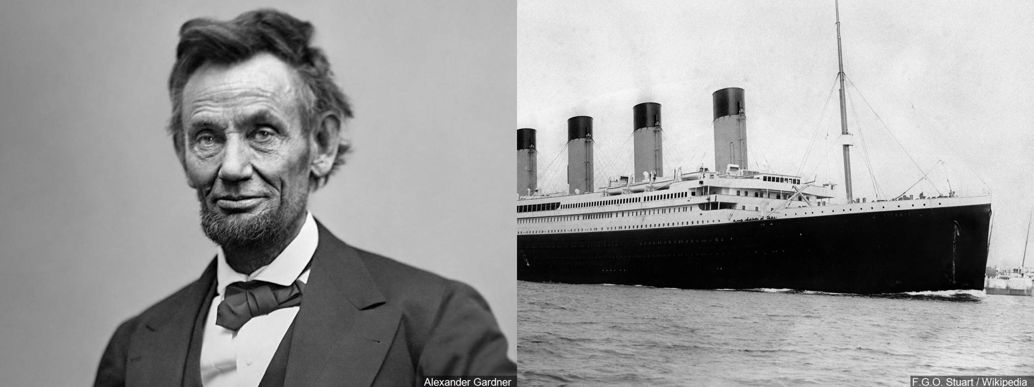 Today in History Titanic hits an iceberg in 1912, Abraham Lincoln shot