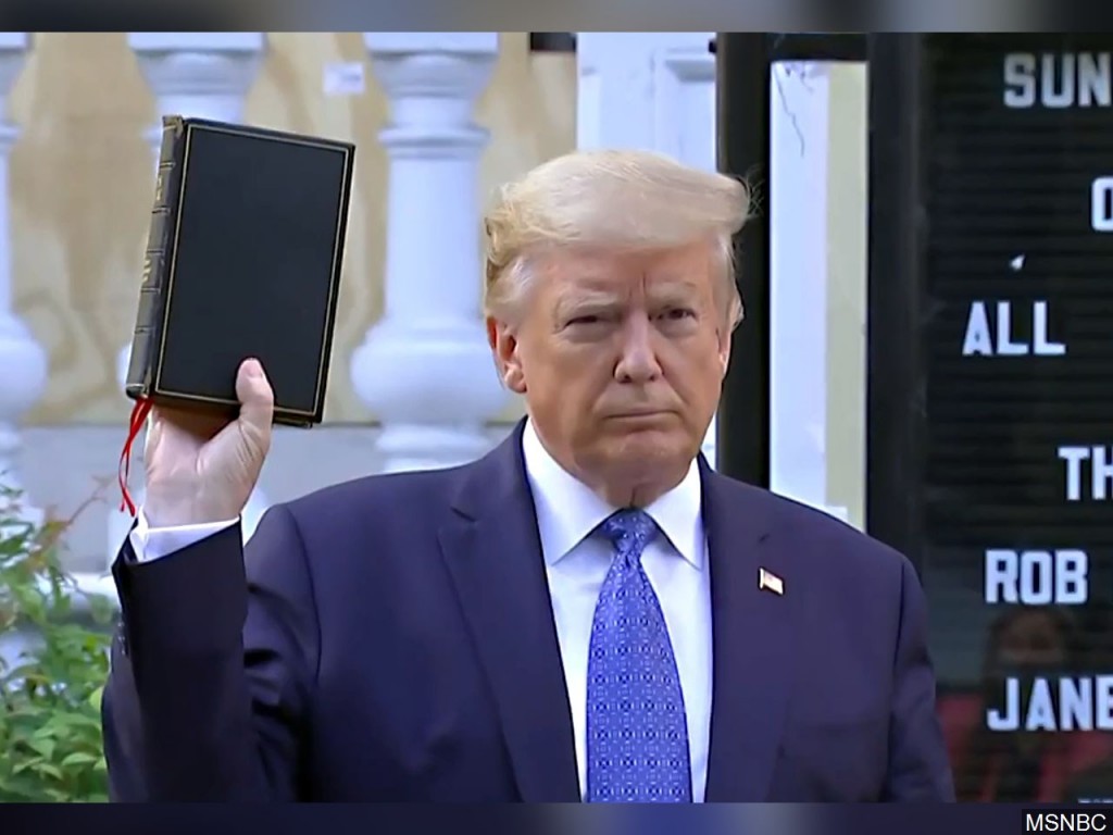 Trump At St Johns Church