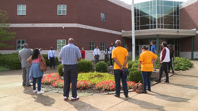 Prayer Circle At Liberty Tech High School 081921 2