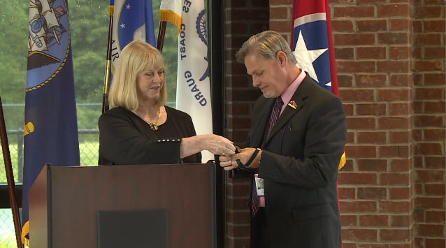 Memorial Coins Presented To Tennessee State Veterans Cemetery At Parkers Crossroads 2