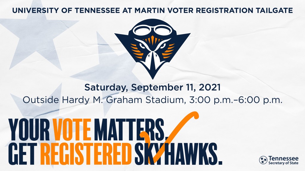 Your Vote Matters Campaign 2021 Tailgate Graphics Personalized Twitter Ut Martin