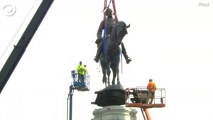 Robert E. Lee Statue Removed In Richmond