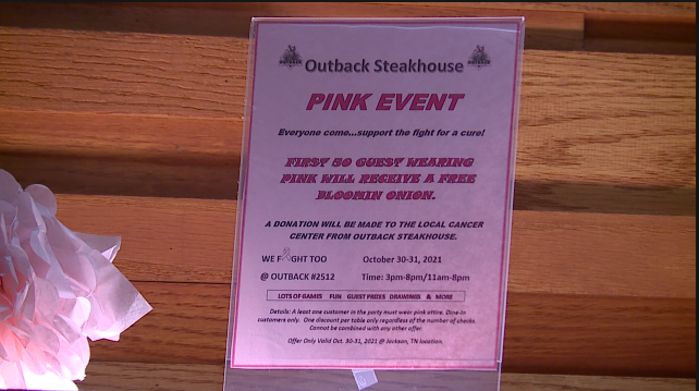 Outback Steakhouse Pink Event