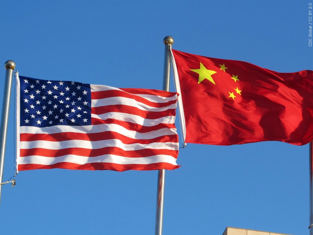 China And Us Flags