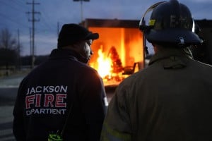 Jackson Fire Department Hosts Live Christmas Tree Burning 3