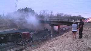 March 10 Truck Fire Causes Massive Delays On I 40 In Madison County