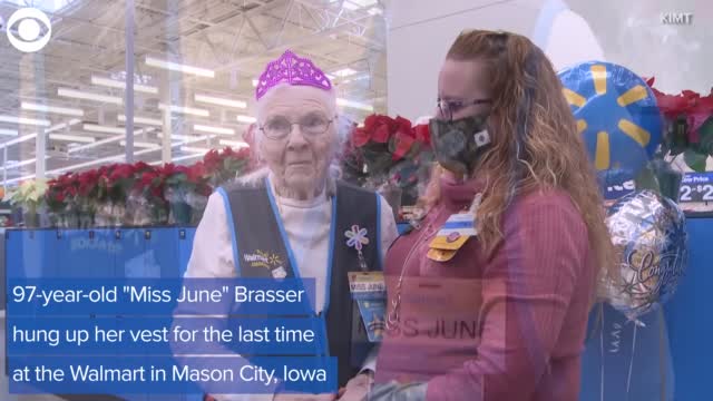 97 Year Old Woman Retires From Walmart