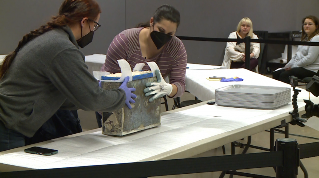 Dresden Cornerstone Box Opened In Union City 2