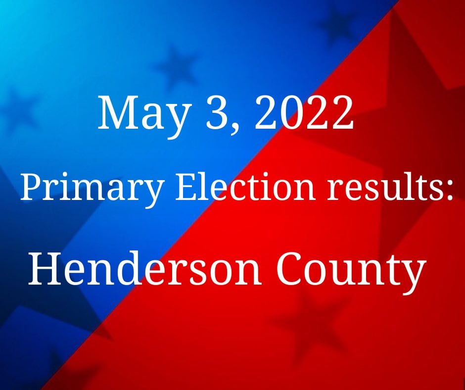 May 3 2022 Election Results Henderson County