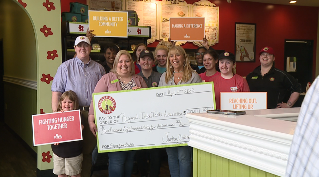 Chicken Salad Chick Makes Donation To Local Non Profit