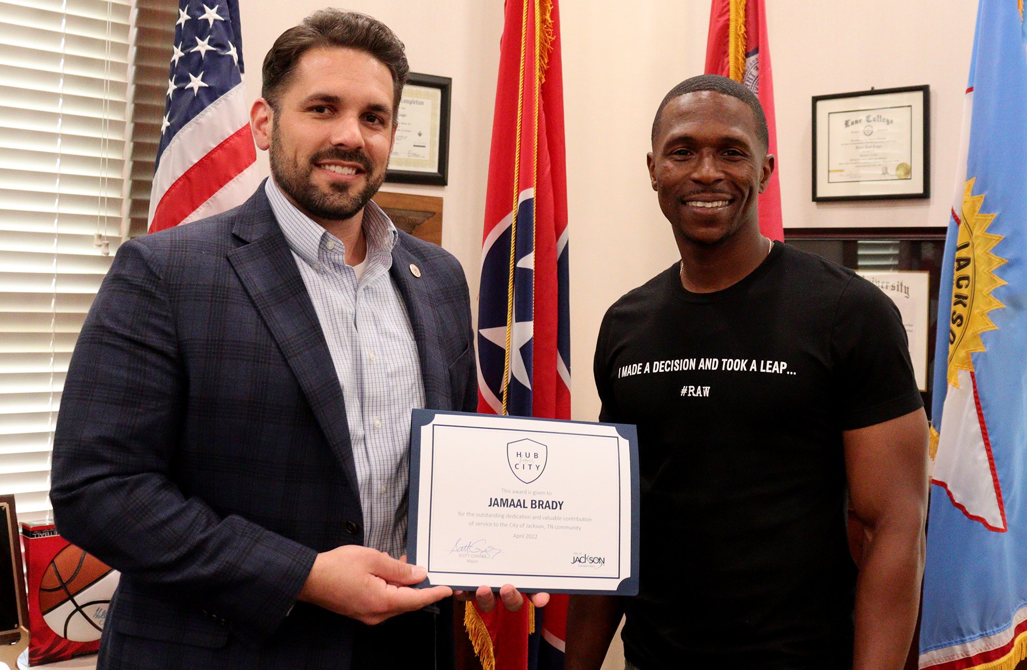City of Jackson names Jamaal Brady as Hub City Hero WBBJ TV
