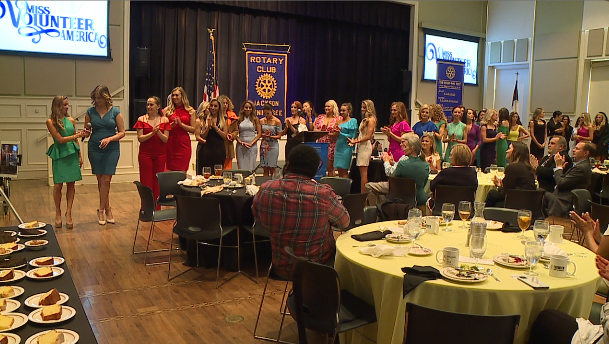 Miss Volunteer America Contestants Visit Rotary 2