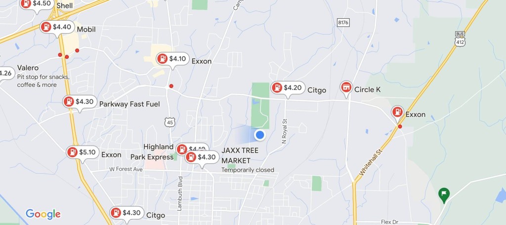 Google Maps Gas Stations Near Wbbj