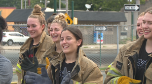 Volleyball Team Gets Training From Fire Department 9