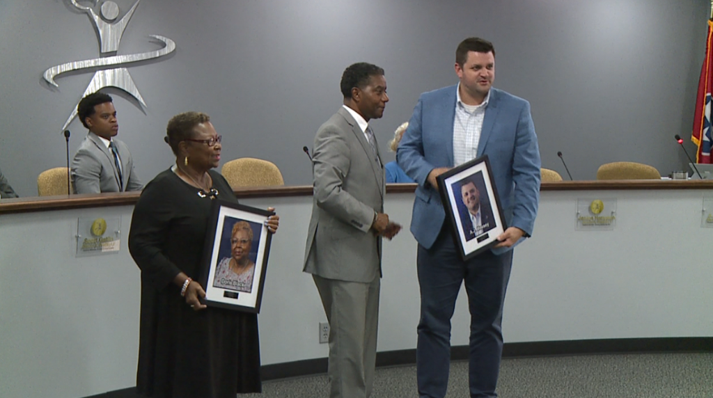 Aj Massey Doris Black Attend Their Last School Board Meeting 5