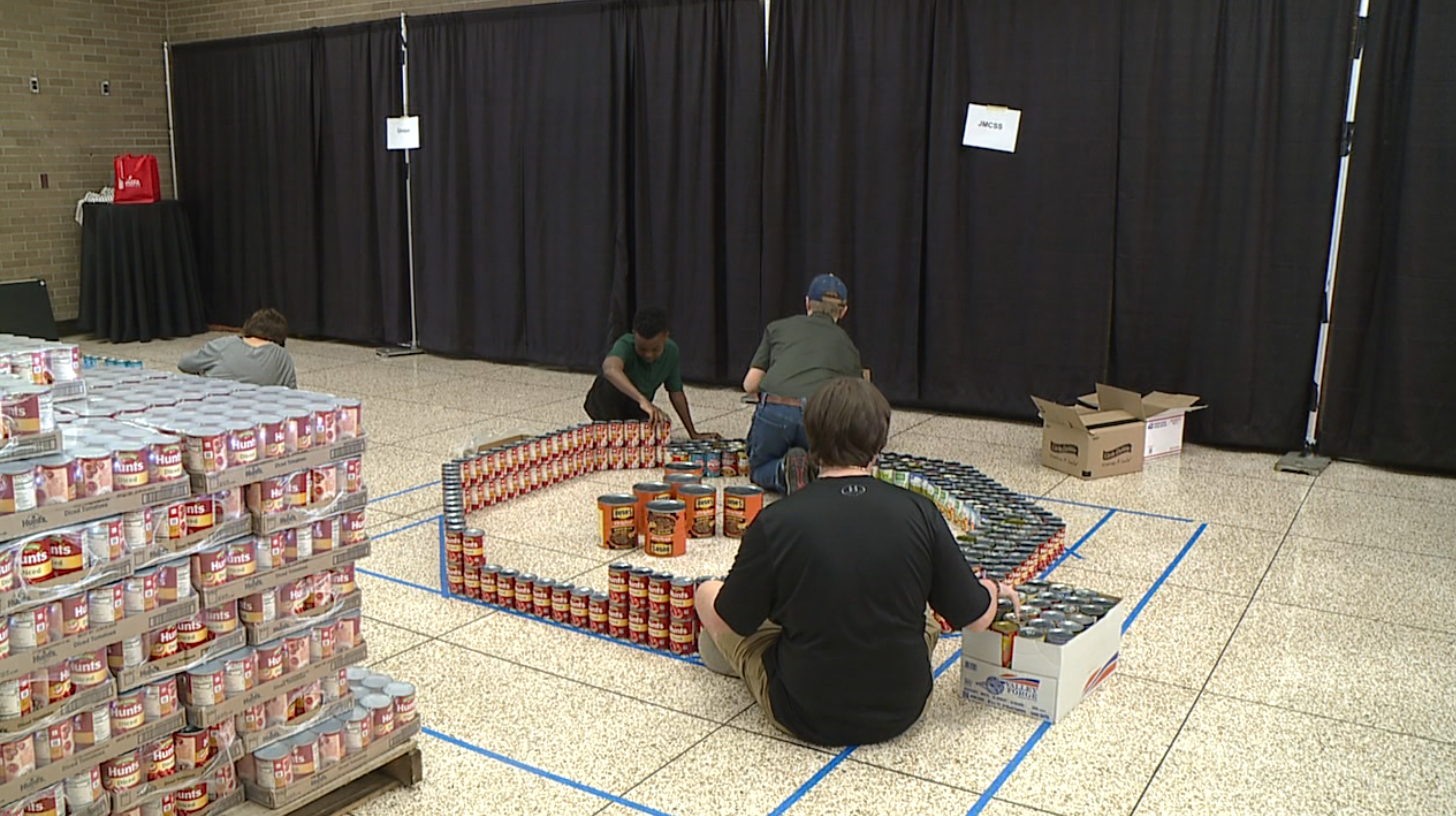 Canned' canvases on display at NorthPark Center for annual CANstruction  competition