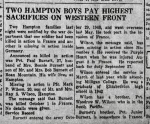 Wilson News Clipping 2