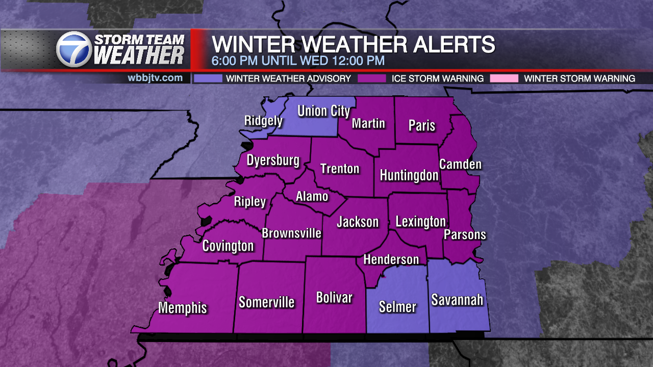 Ice Storm Warning Tonight WBBJ TV
