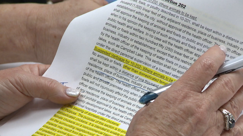 Chicken Ownership Talked About In Local Meeting