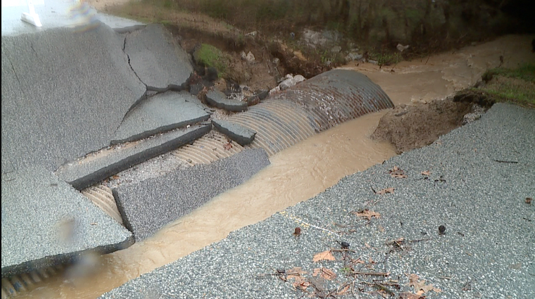 Some Roads Damaged Near Friendship 2