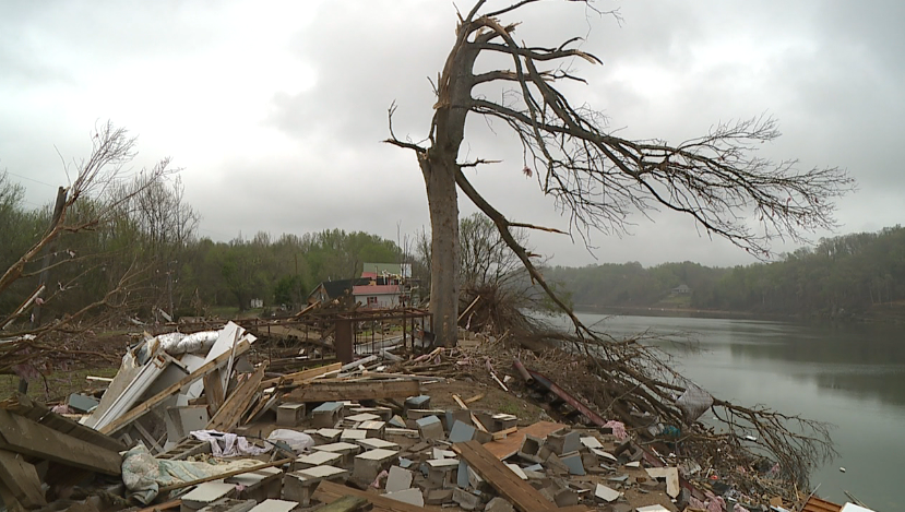 Damage Left Behind Following Hardin County Tornadoes 4