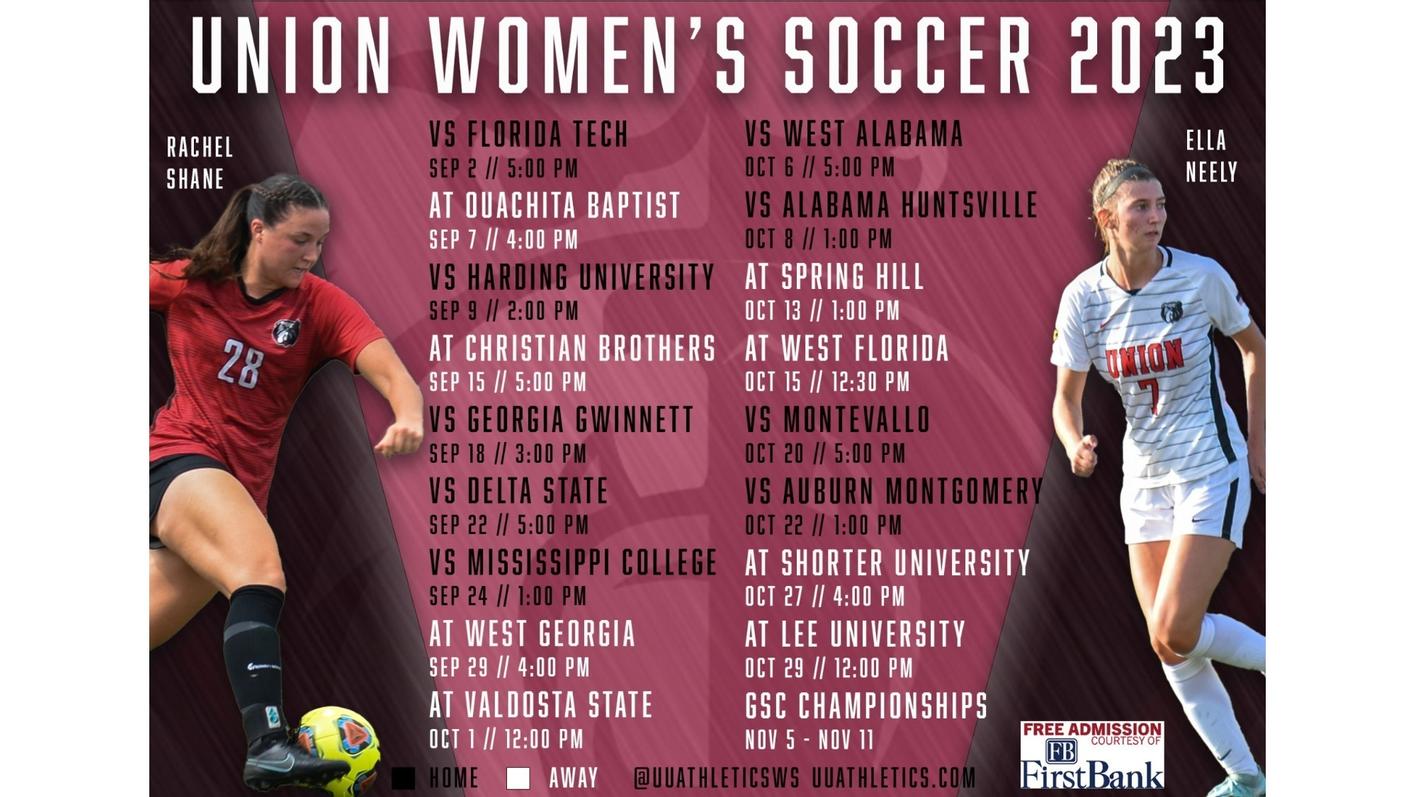 Union University womens soccer schedule WBBJ TV