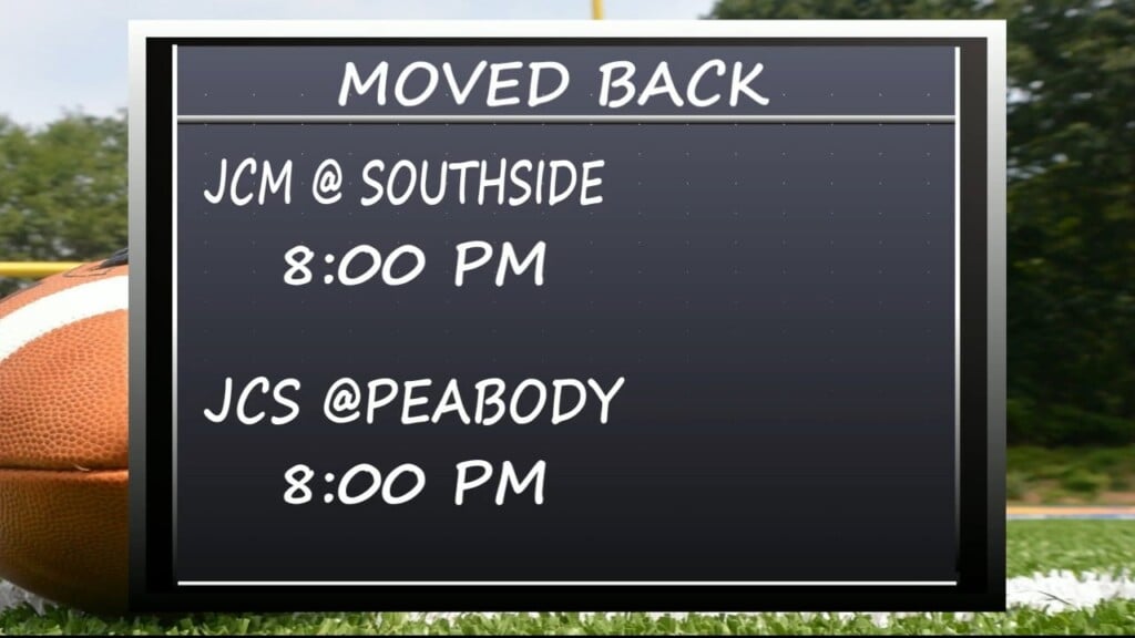Games Moved Back On Friday Night