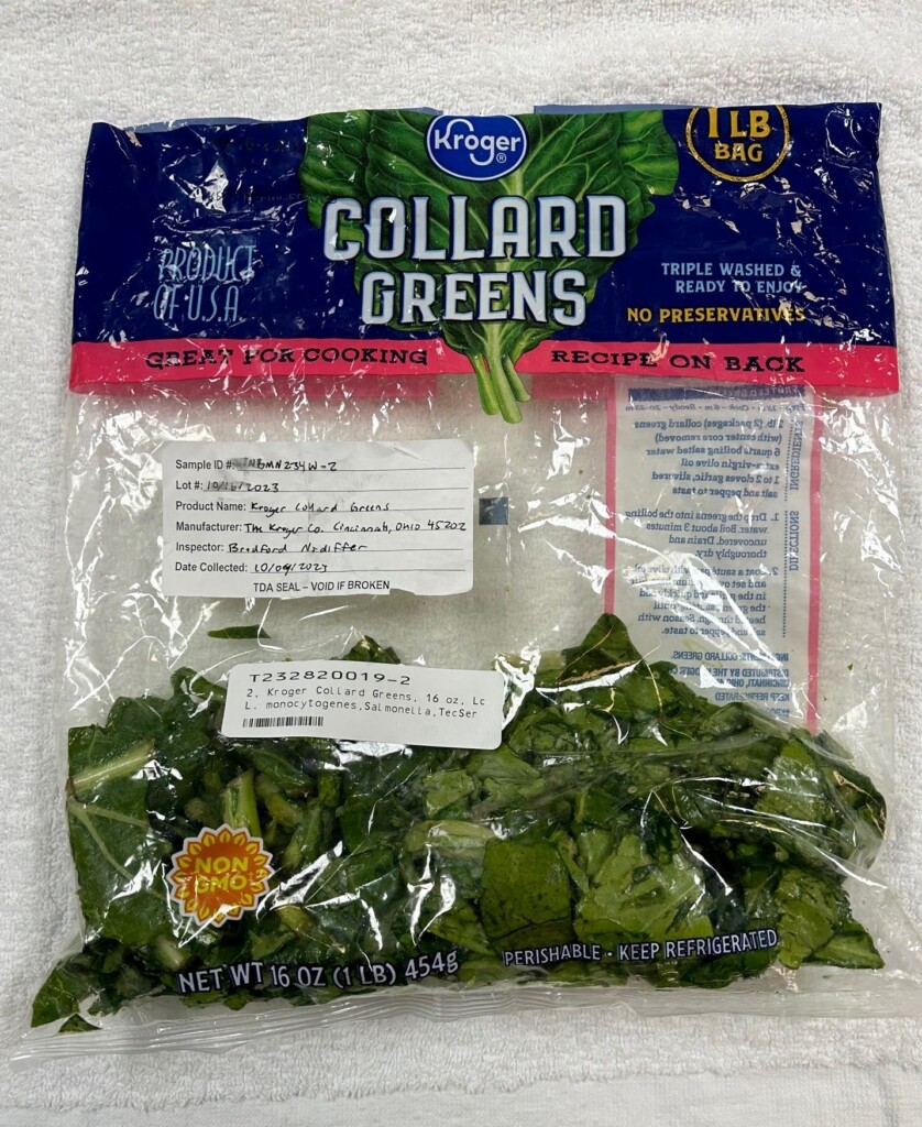 Kroger Collard Greens Bag Front