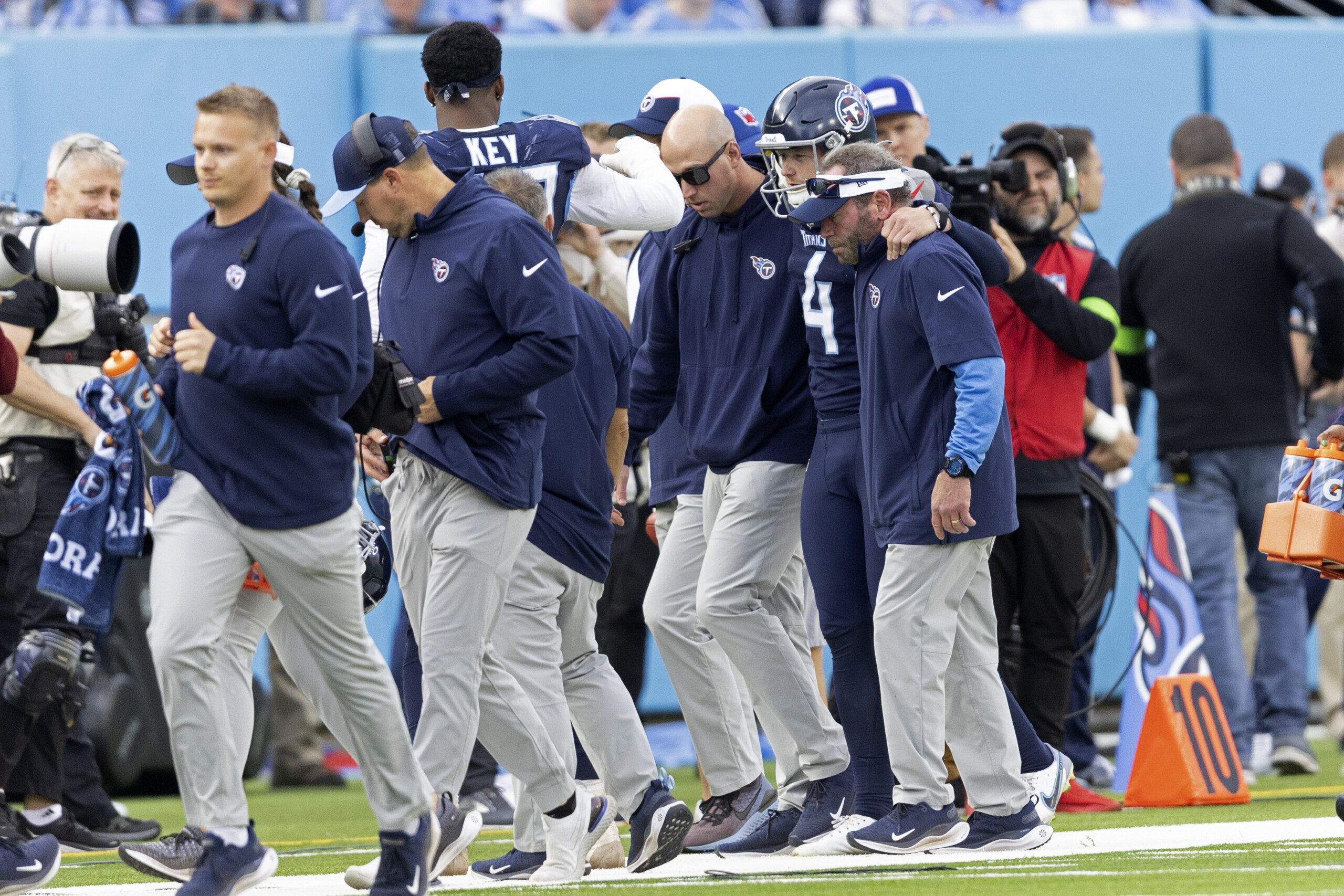 The Titans place punter Ryan Stonehouse on IR with seasonending injury